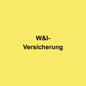 Titelkarte: W&I-Versicherung
